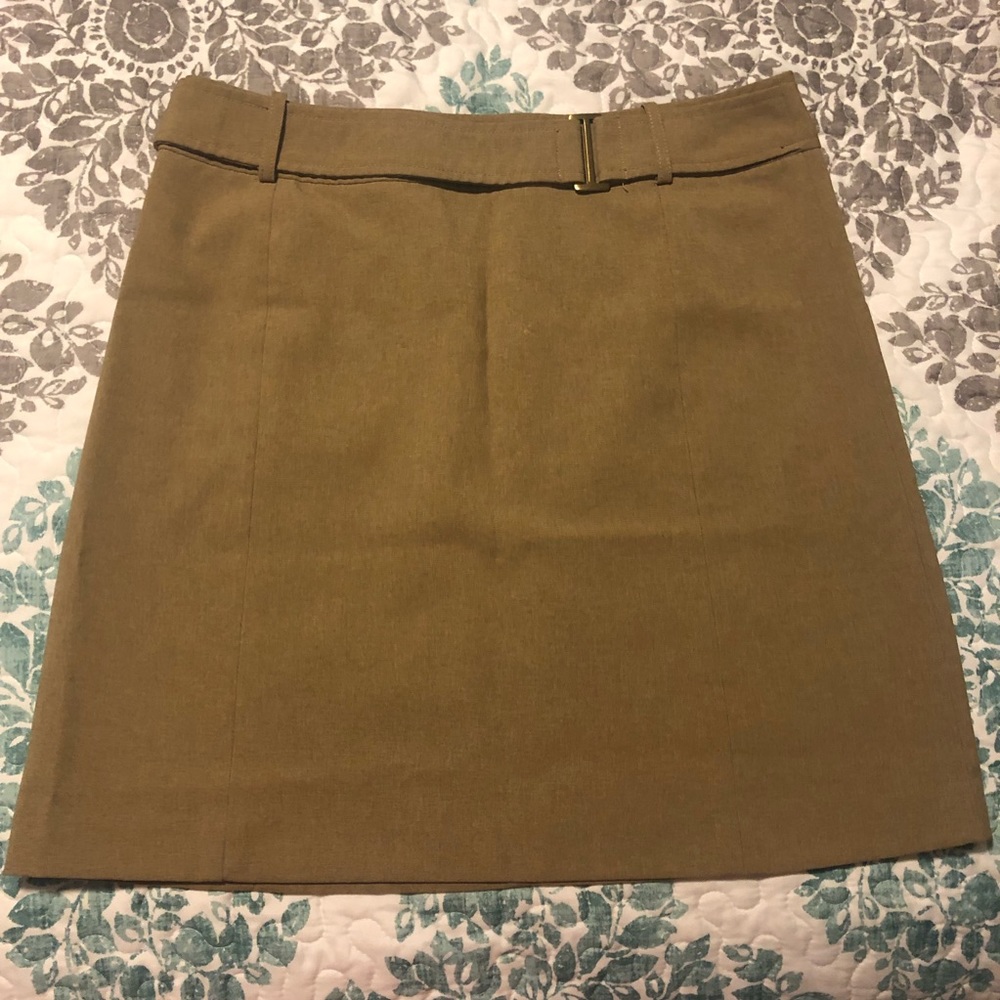 New York & Company tan skirt